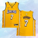 NO 7 Carmelo Anthony Camiseta Los Angeles Lakers Ciudad Amarillo 2019-20