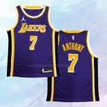 NO 7 Carmelo Anthony Camiseta Los Angeles Lakers Statement Violeta 2020-21