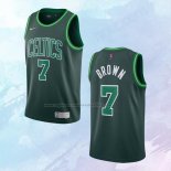 NO 7 Jaylen Brown Camiseta Boston Celtics Earned Verde 2020-21