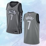 NO 7 Kevin Durant Camiseta Brooklyn Nets Statement Gris 2020-21