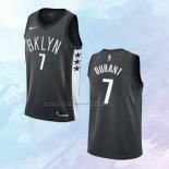 NO 7 Kevin Durant Camiseta Brooklyn Nets Statement Negro
