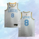 NO 8 Kobe Bryant Camiseta Los Angeles Lakers Classic Blanco 2022-23