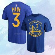 Camiseta Manga Corta Golden State Warriors Chris Paul 2019-20 Azul
