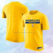 Camiseta Manga Corta Golden State Warriors Practice Performance 2022-23 Amarillo
