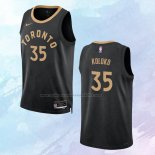 Camiseta Toronto Raptors Christian Koloko NO 35 Ciudad 2022-23 Negro