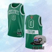 NO 0 Jayson Tatum Camiseta Boston Celtics Ciudad 2022 NBA Finals Verde