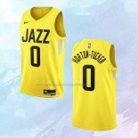 NO 0 Talen Horton-Tucker Camiseta Utah Jazz Icon Amarillo 2022-23