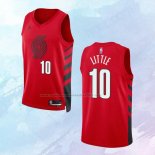 NO 10 Nassir Little Camiseta Portland Trail Blazers Statement Rojo 2022-23