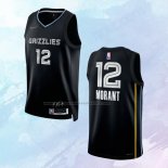 NO 12 Ja Morant Camiseta Memphis Grizzlies Select Series Negro