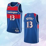 NO 13 Thomas Bryant Camiseta Washington Wizards Ciudad Azul 2021-22