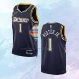 NO 1 Michael Porter JR. Camiseta Denver Nuggets Ciudad Azul 2021-22