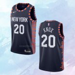 NO 20 Kevin Knox Camiseta New York Knicks Ciudad Edition Azul 2019-20