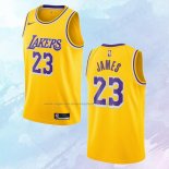 NO 23 LeBron James Camiseta Los Angeles Lakers Icon Amarillo 2020-21