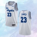 NO 23 Lebron James Camiseta Los Angeles Lakers Classic Blanco 2019-20