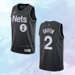 NO 2 Blake Griffin Camiseta Brooklyn Nets Earned Negro 2020-21