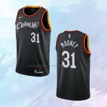 NO 31 Jarrett Allen Camiseta Cleveland Cavaliers Ciudad Negro 2020-21