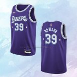 NO 39 Dwight Howard Camiseta Los Angeles Lakers Ciudad Edition Violeta 2021-22