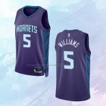 NO 5 Mark Williams Camiseta Charlotte Hornets Statement Violeta 2022-23