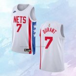 NO 7 Kevin Durant Camiseta Brooklyn Nets Classic Blanco 2022-23