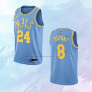 NO 8 Kobe Bryant Camiseta Los Angeles Lakers Classic Azul 2017-18