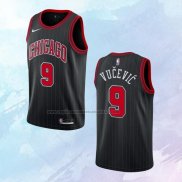 NO 9 Nikola Vucevic Camiseta Chicago Bulls Statement Negro 2020-21