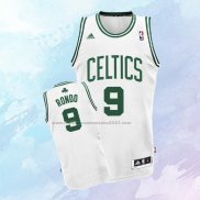 NO 9 Rajon Rondo Camiseta Boston Celtics Blanco