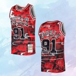 Camiseta Chicago Bulls Dennis Rodman NO 91 Mitchell & Ness Lunar New Year Rojo