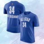 Camiseta Manga Corta All Star 2023 Giannis Antetokounmpo Azul