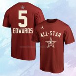 Camiseta Manga Corta All Star 2024 Anthony Edwards Rojo