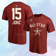 Camiseta Manga Corta All Star 2024 Nikola Jokic Rojo