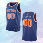 NO 00 Obi Toppin Camiseta New York Knicks Icon Azul 2020