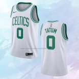 NO 0 Jayson Tatum Camiseta Boston Celtics Association Blanco 2017-18