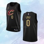 NO 0 Kevin Love Camiseta Cleveland Cavaliers Statement Negro 2022-23