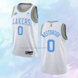 NO 0 Russell Westbrook Camiseta Los Angeles Lakers Classic Blanco 2022-23