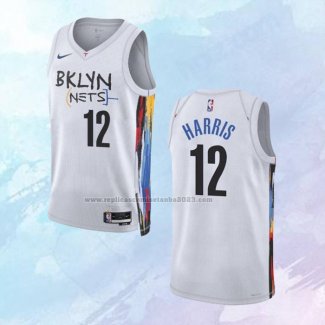 NO 12 Joe Harris Camiseta Brooklyn Nets Ciudad Blanco 2022-23
