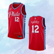 NO 12 Tobias Harris Camiseta Philadelphia 76ers Statement Rojo 2020