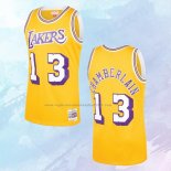 NO 13 Wilt Chamberlain Camiseta Mitchell & Ness Los Angeles Lakers Amarillo 1971-72