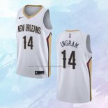 NO 14 Brandon Ingram Camiseta New Orleans Pelicans Association Blanco