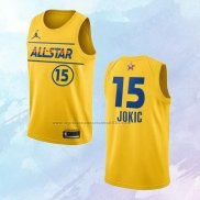 NO 15 Nikola Jokic Camiseta Denver Nuggets All Star 2021 Oro