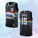 NO 15 Nikola Jokic Camiseta Denver Nuggets Ciudad Negro 2019-20