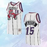 NO 15 Vince Carter Camiseta Mitchell & Ness Toronto Raptors Blanco 1998-99
