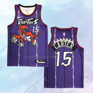 NO 15 Vince Carter Camiseta Toronto Raptors Classic Edition Violeta