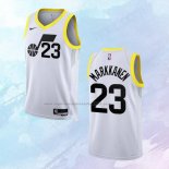 NO 23 Lauri Markkanen Camiseta Utah Jazz Association Blanco 2022-23