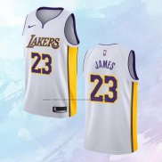 NO 23 Lebron James Camiseta Los Angeles Lakers Association Blanco 2018