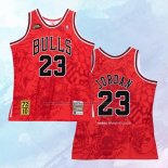 NO 23 Michael Jordan Camiseta Mitchell & Ness Chicago Bulls Hebru Brantley Rojo