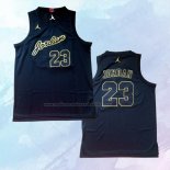 NO 23 Michael Jordan Camiseta Oro Negro