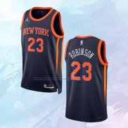 NO 23 Mitchell Robinson Camiseta New York Knicks Statement Negro 2022-23