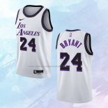NO 24 Kobe Bryant Camiseta Los Angeles Lakers Ciudad Blanco 2022-23