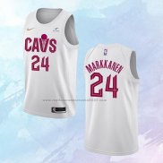 NO 24 Lauri Markkanen Camiseta Cleveland Cavaliers Association Blanco 2022-23