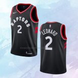 NO 2 Kawhi Leonard Camiseta Toronto Raptors Statement Negro 2018